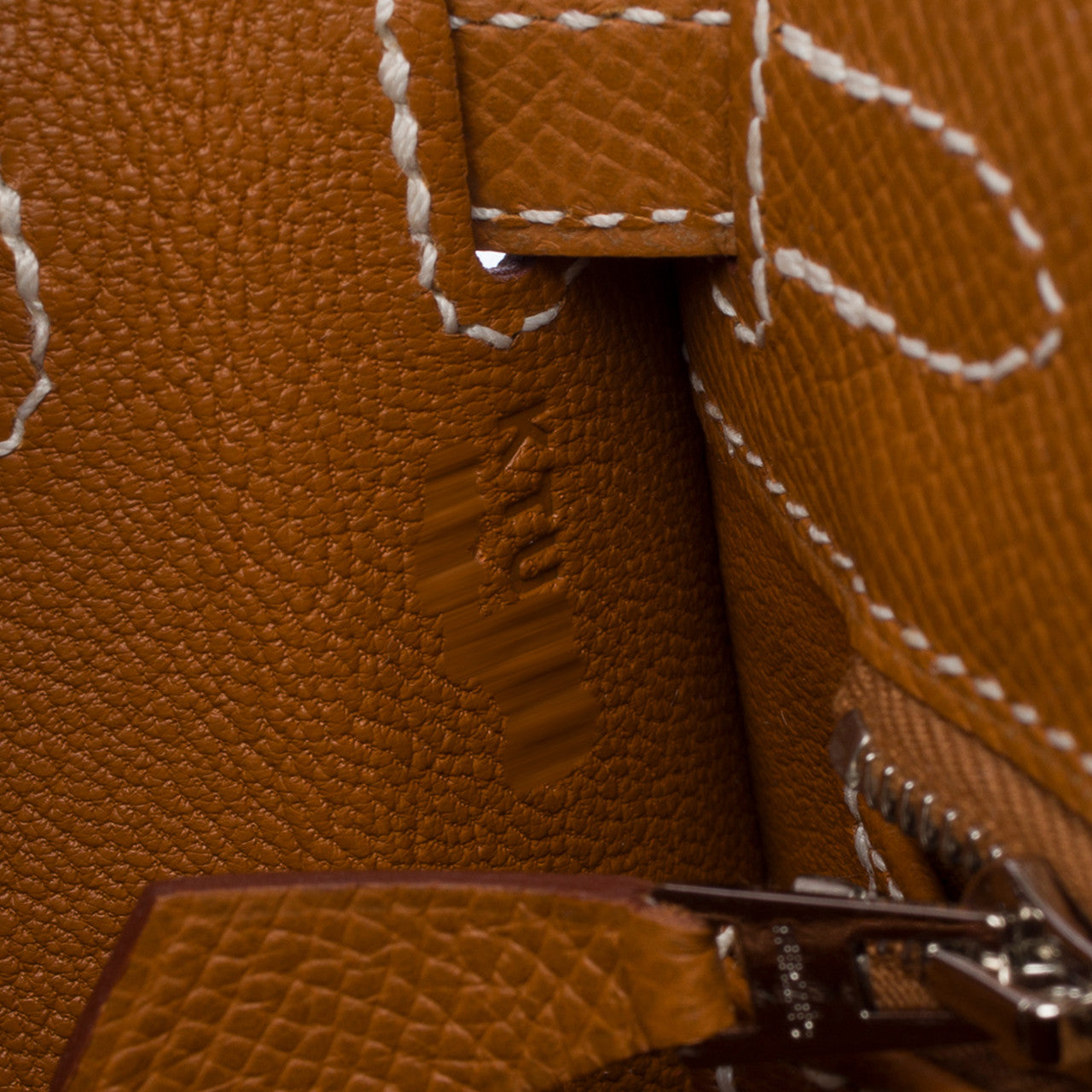 Sac HERMES Kelly 25 en Cuir Doré - 102950