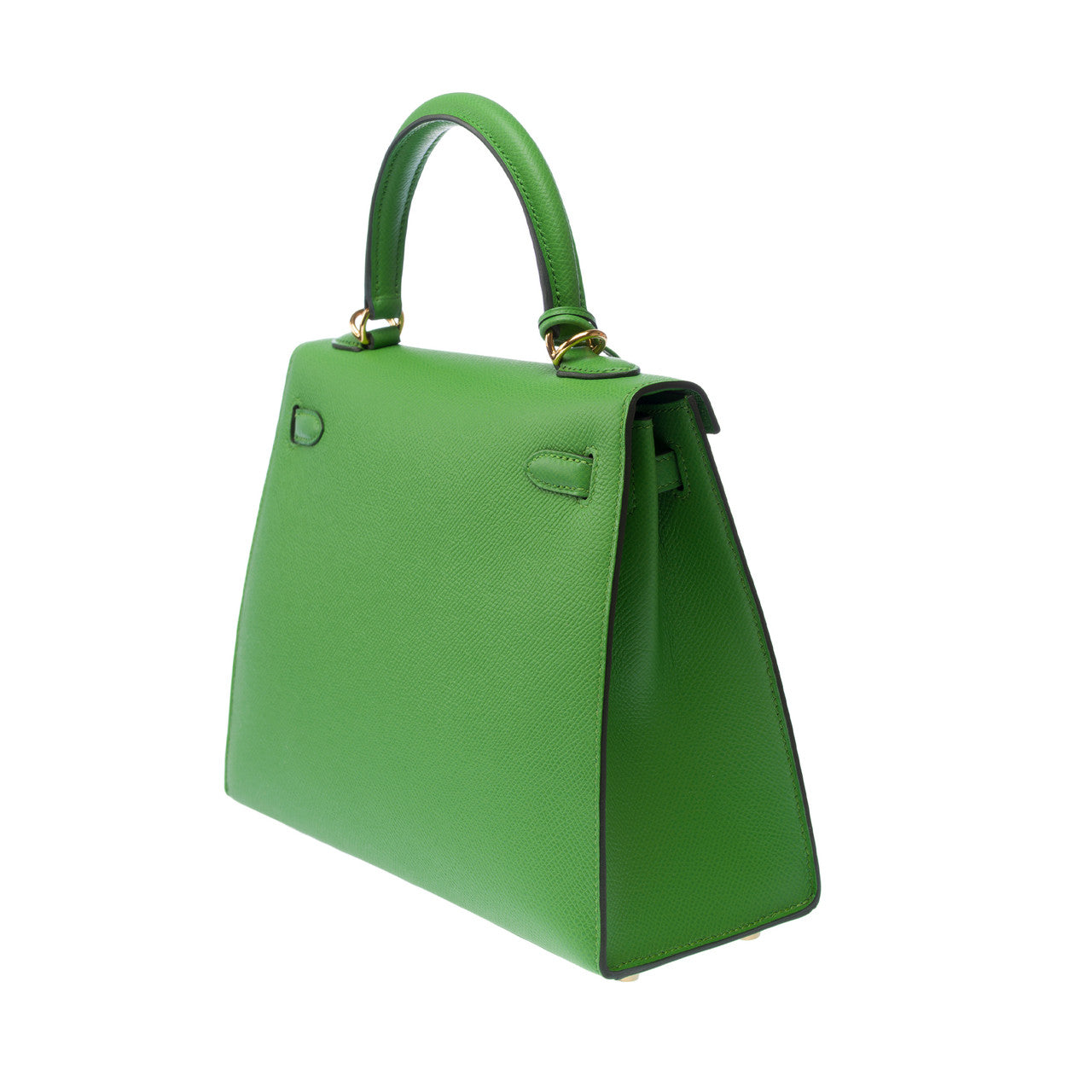 Sac HERMES Kelly 25 en Cuir Vert - 102954