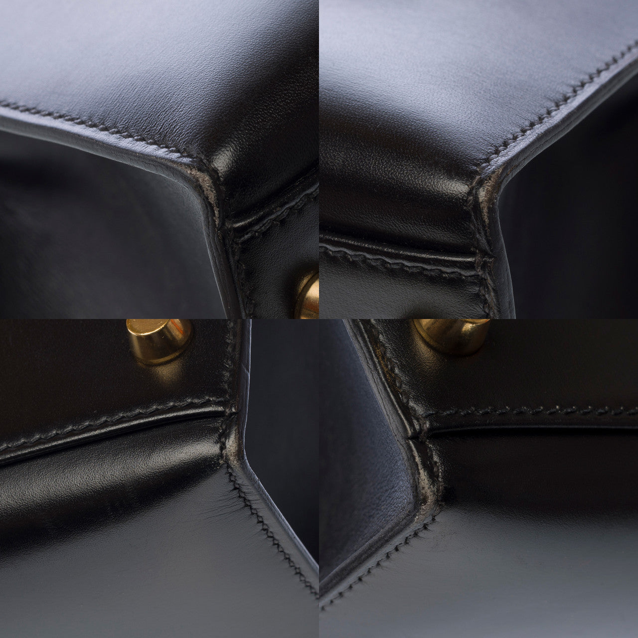 Sac HERMES Kelly 32 en Cuir Noir - 102956