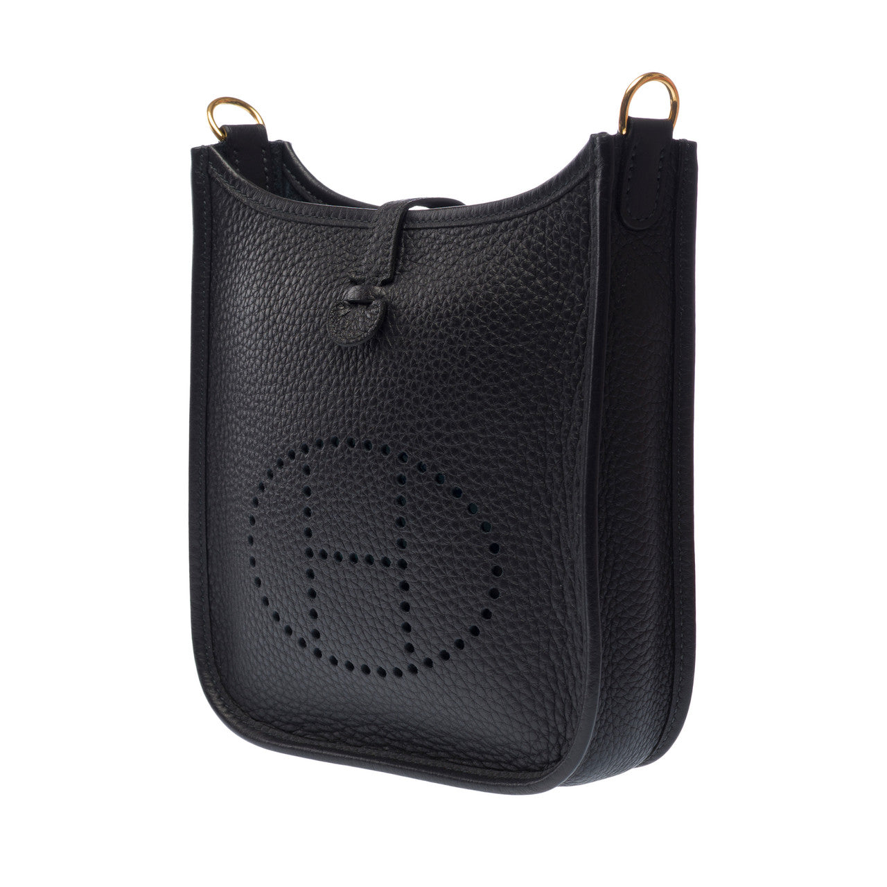 Sac HERMES Evelyne en Cuir Bleu Marine - 102962