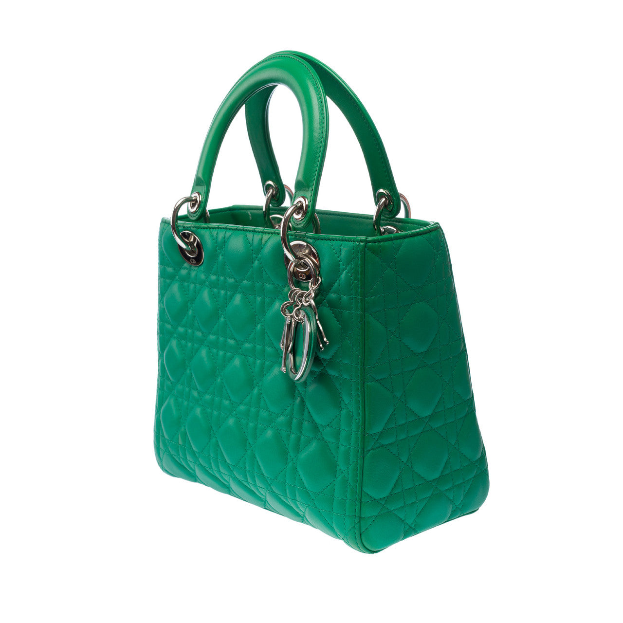 Sac DIOR Lady Dior en Cuir Vert - 102965