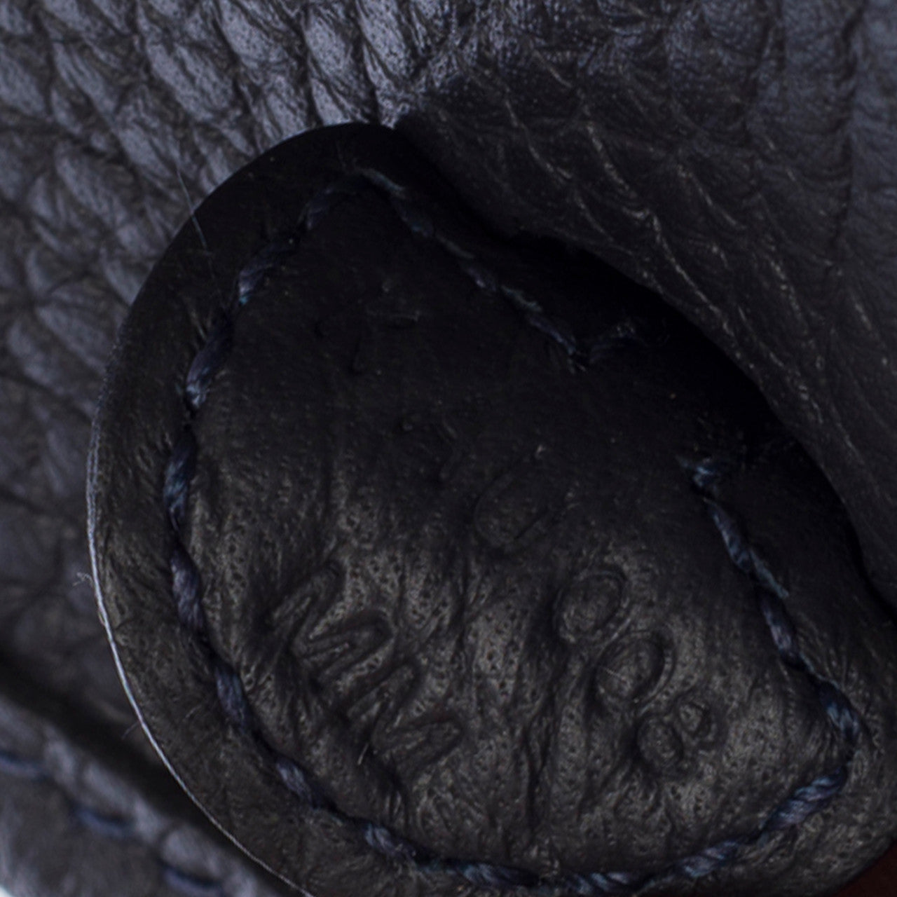 Sac HERMES Mini Evelyne en Cuir Bleu Marine - 102966