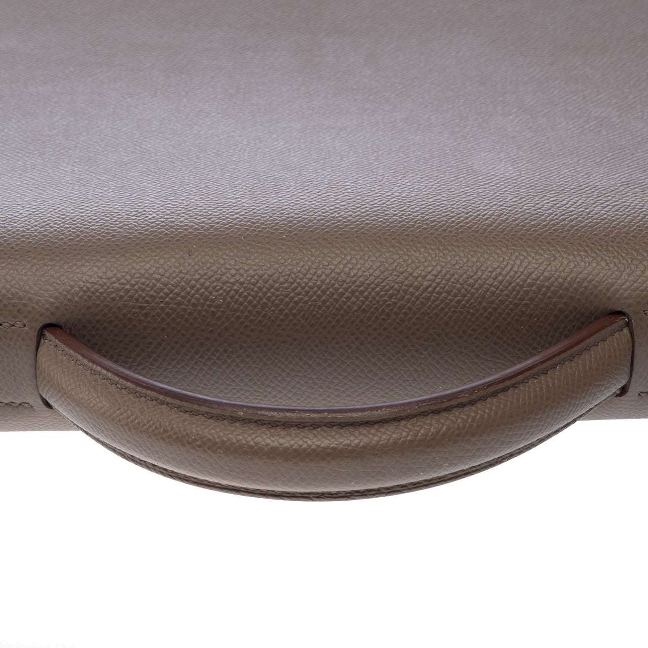 Sac HERMES Kelly Depeches en Cuir Gris - 102969