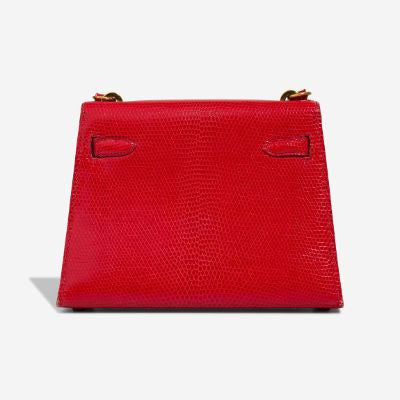 Sac HERMES Kelly Mini en Cuirs exotiques Rouge - 102976