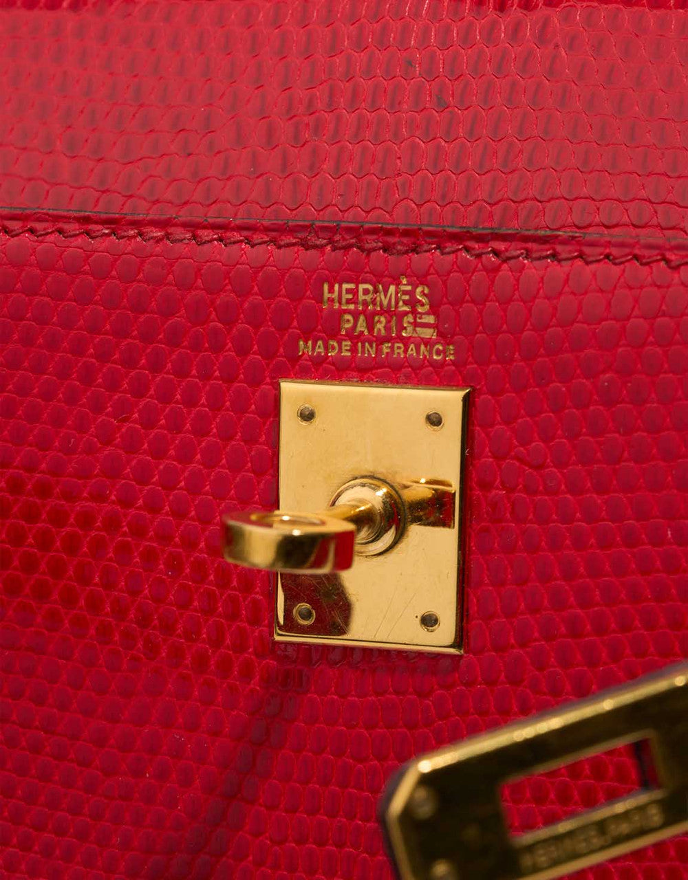 Sac HERMES Kelly Mini en Cuirs exotiques Rouge - 102976