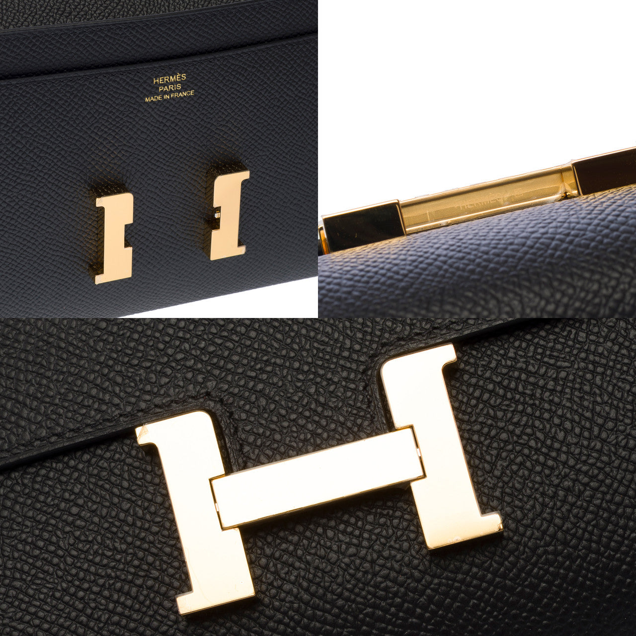 Sac HERMES Constance en Cuir Noir - 103002