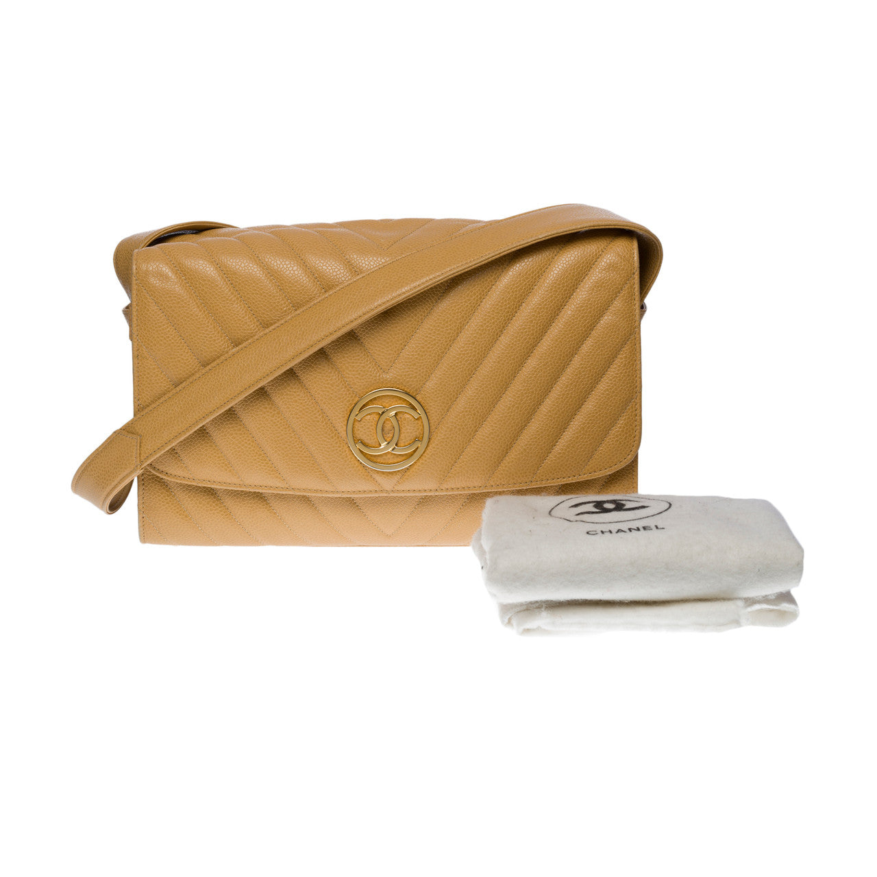 Sac CHANEL en Cuir Beige - 103014