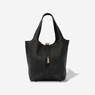 Sac HERMES Picotin en Cuir Noir - 102980