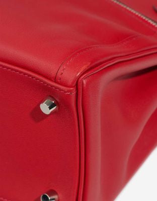 Sac HERMES Kelly Lakis en Cuir Rouge - 102983