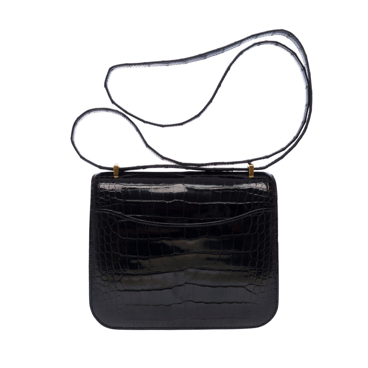Sac HERMES Constance en Cuirs exotiques Noir - 103009