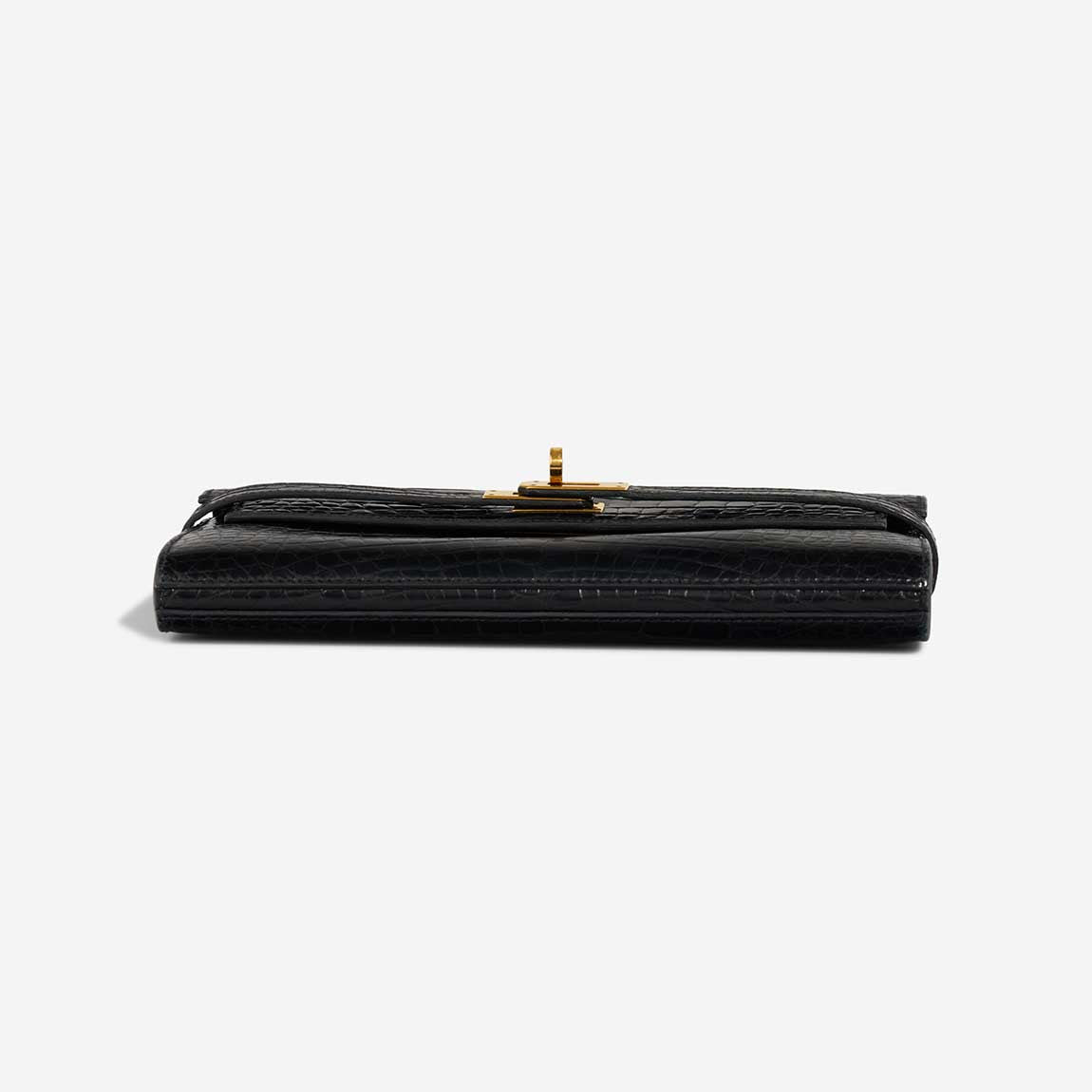 Sac HERMES Kelly Mini en Cuirs exotiques Noir - 102987