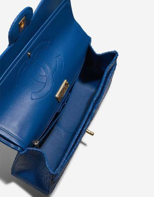 Sac CHANEL Timeless/Classique en Cuirs exotiques Bleu - 102993