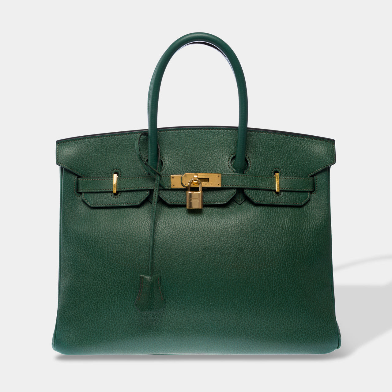 Sac HERMES Birkin 35 en Cuir Vert - 103018