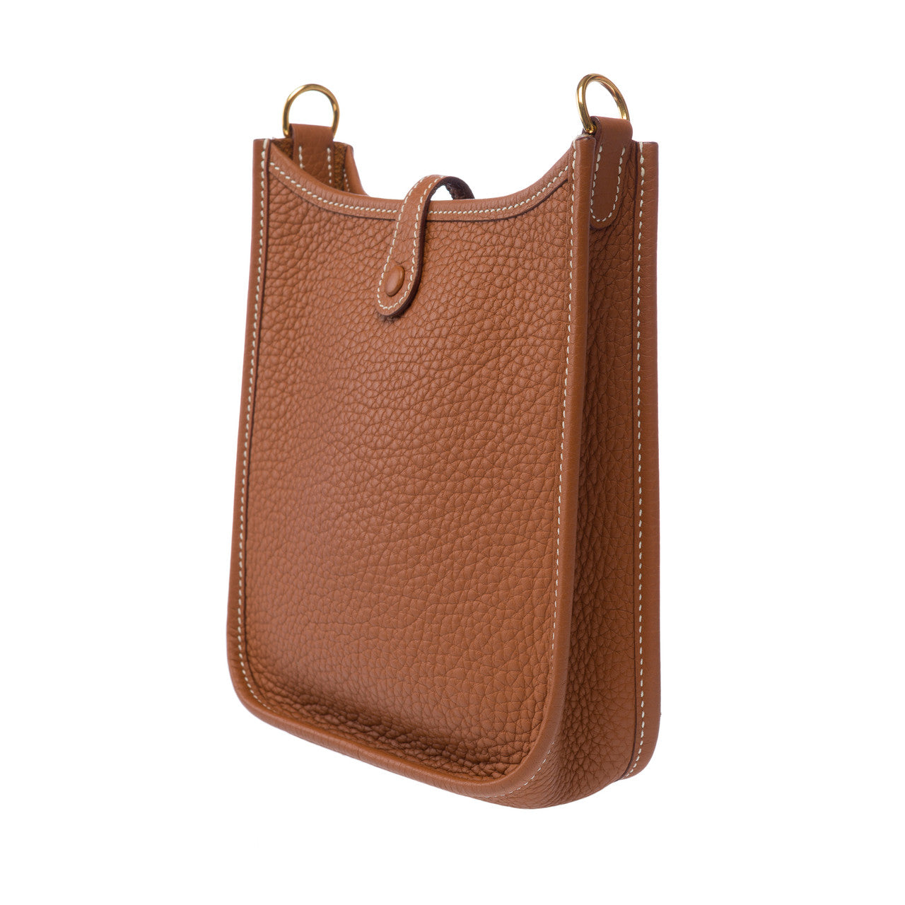 Sac HERMES Mini Evelyne en Cuir Doré - 103049