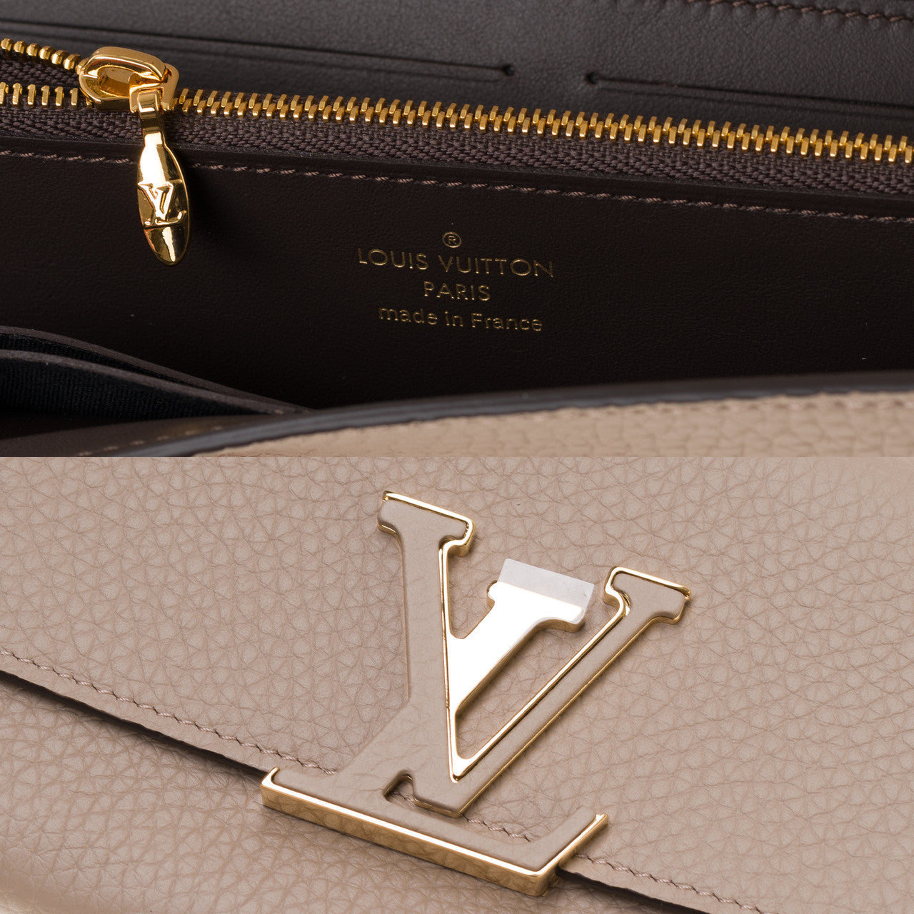Accessoire LOUIS VUITTON Capucines en Cuir Gris - 103893