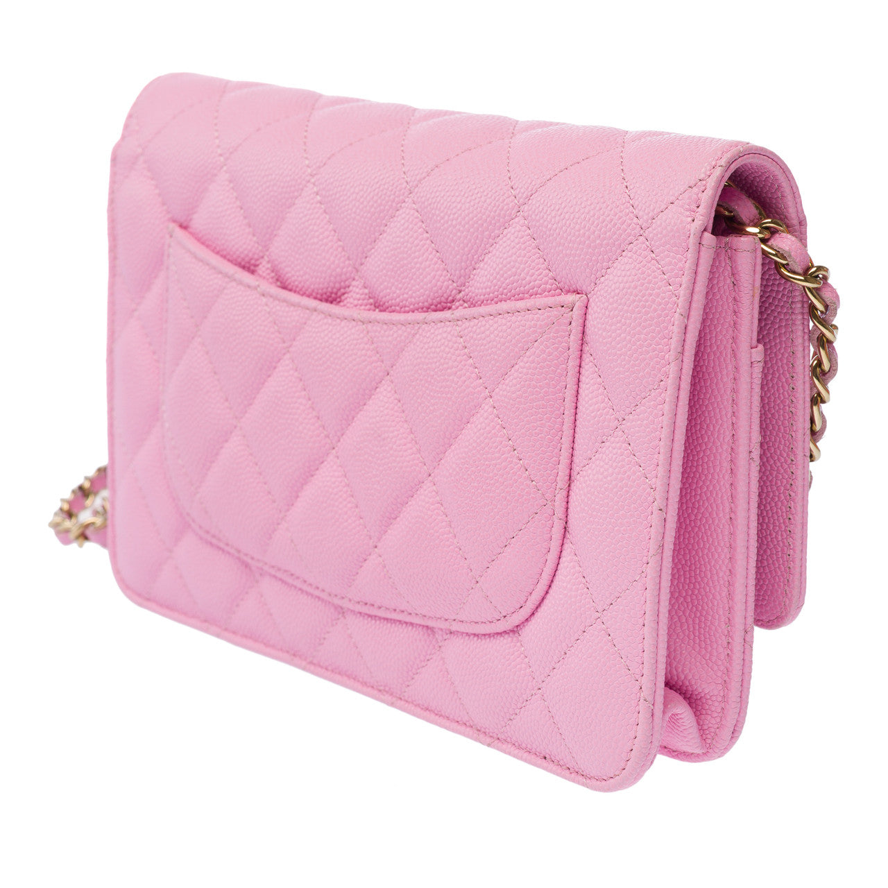 Sac CHANEL Wallet on Chain en Cuir Rose - 103065