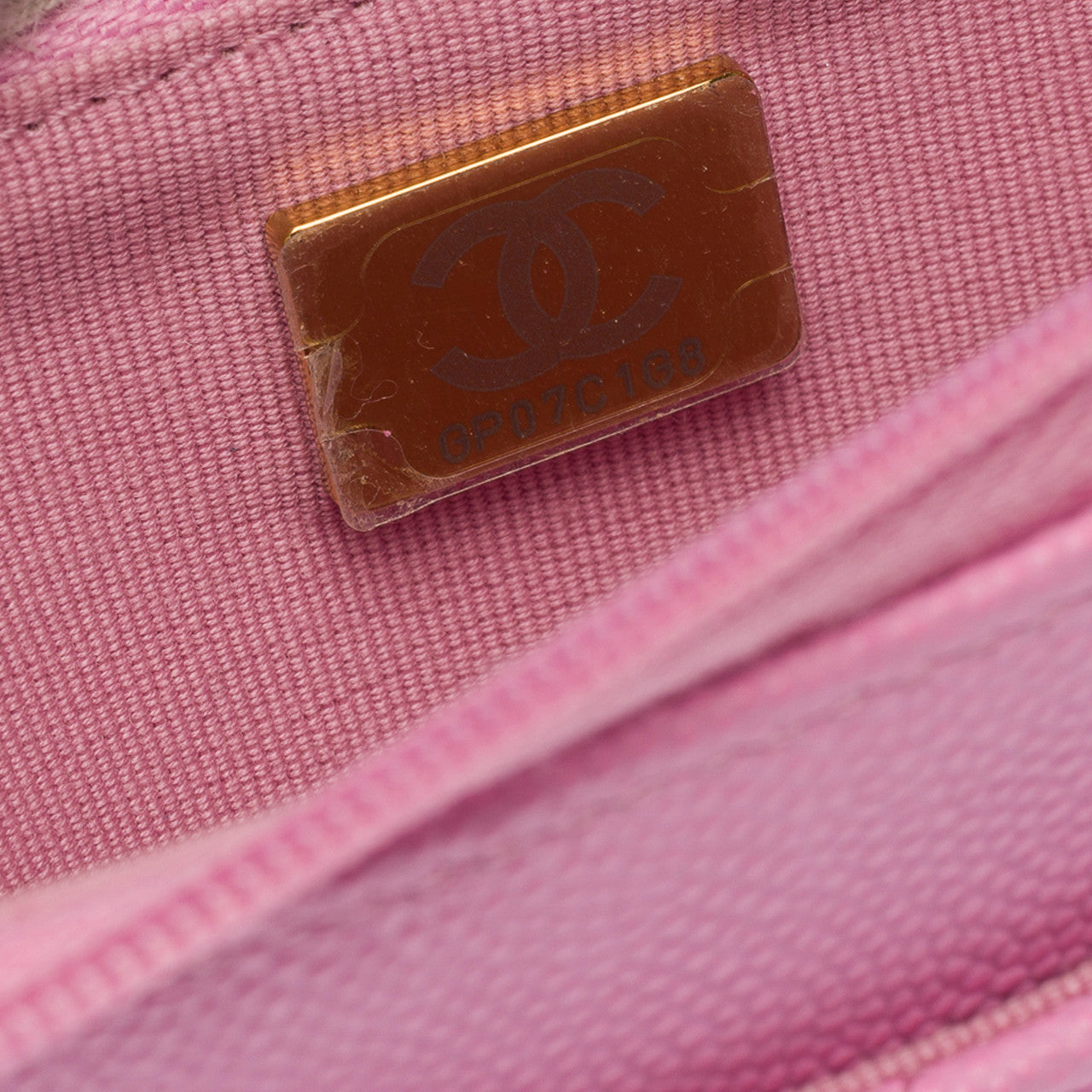 Sac CHANEL Wallet on Chain en Cuir Rose - 103065