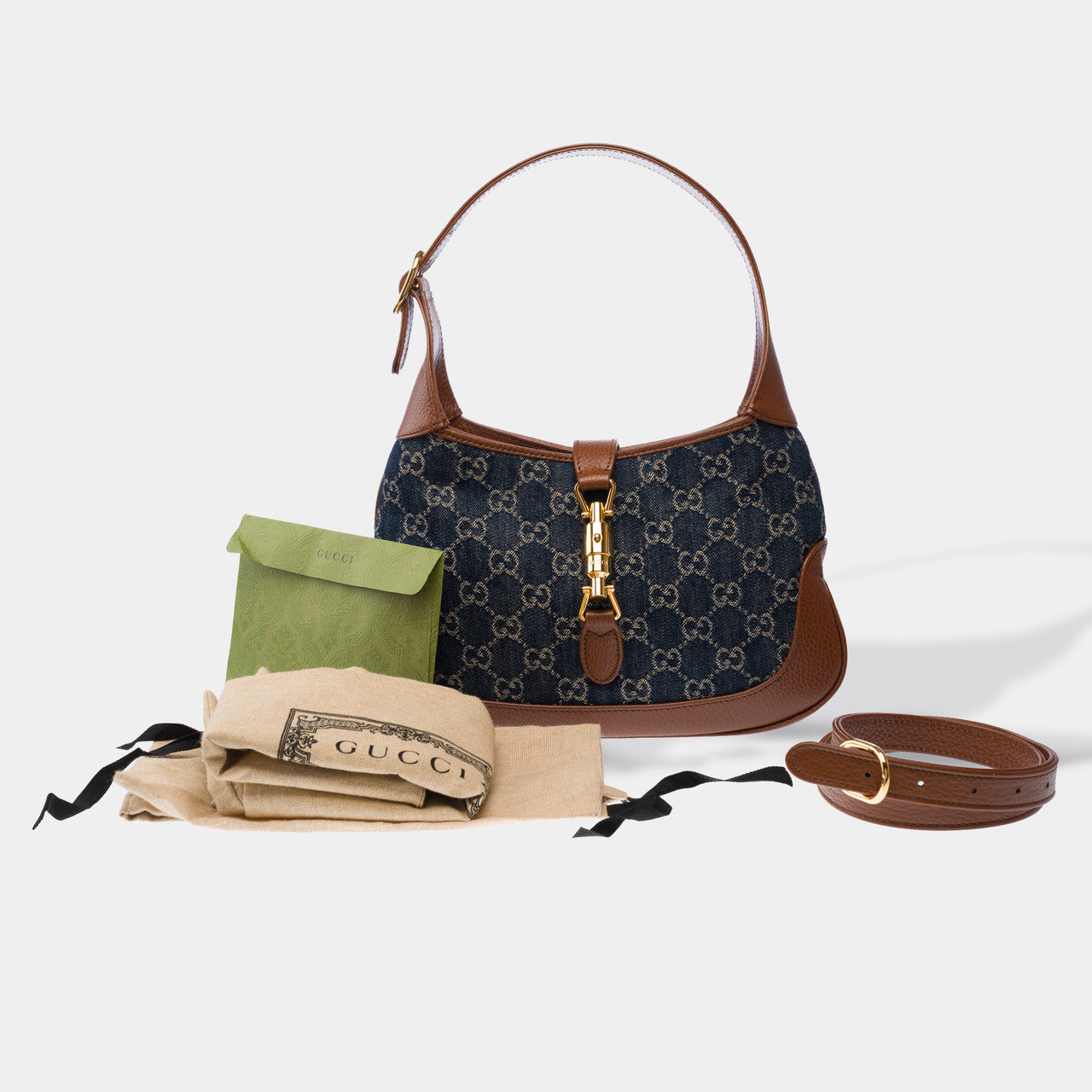 Sac GUCCI Jackie en Denim Bleu - 103051