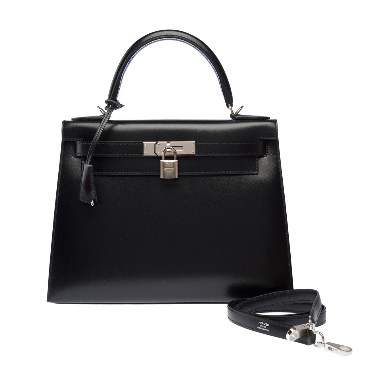 Sac HERMES Kelly 28 en Cuir Noir - 103078