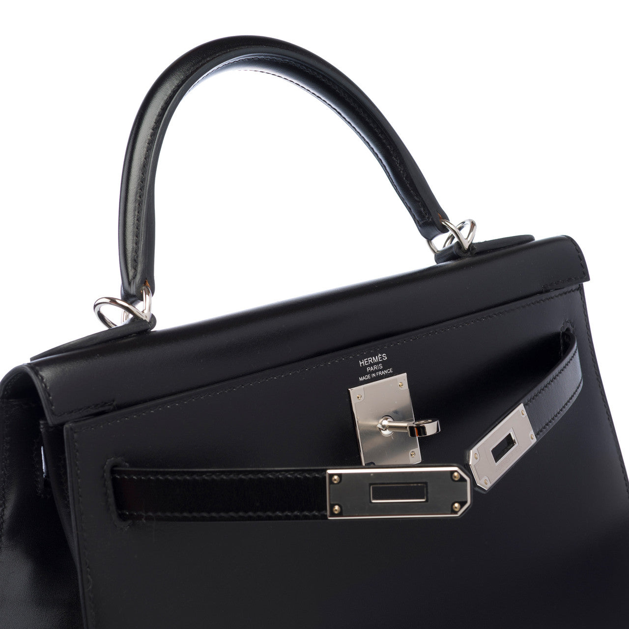 Sac HERMES Kelly 28 en Cuir Noir - 103078