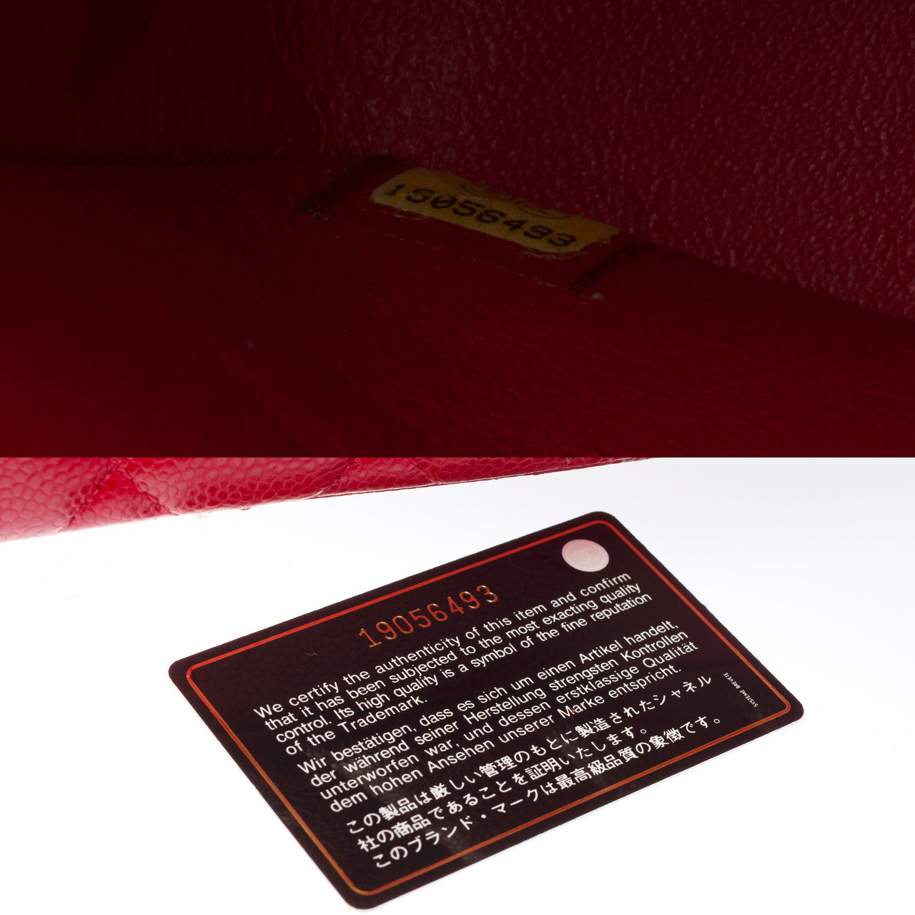 Sac CHANEL Timeless/Classique en Cuir Rouge - 103068