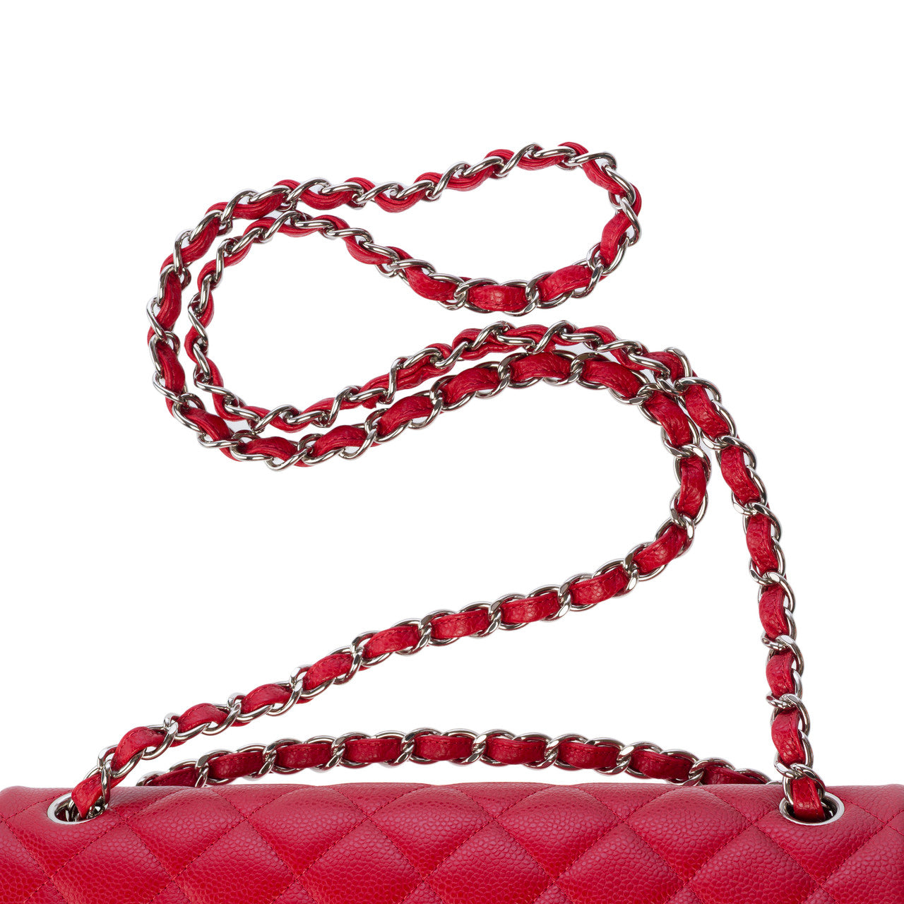 Sac CHANEL Timeless/Classique en Cuir Rouge - 103068