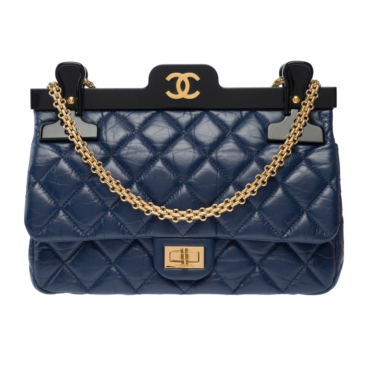 Sac CHANEL 2.55 en Cuir Bleu - 103082