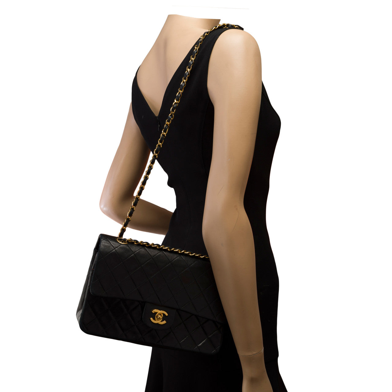 Sac CHANEL Timeless/Classique en Cuir Noir - 103064