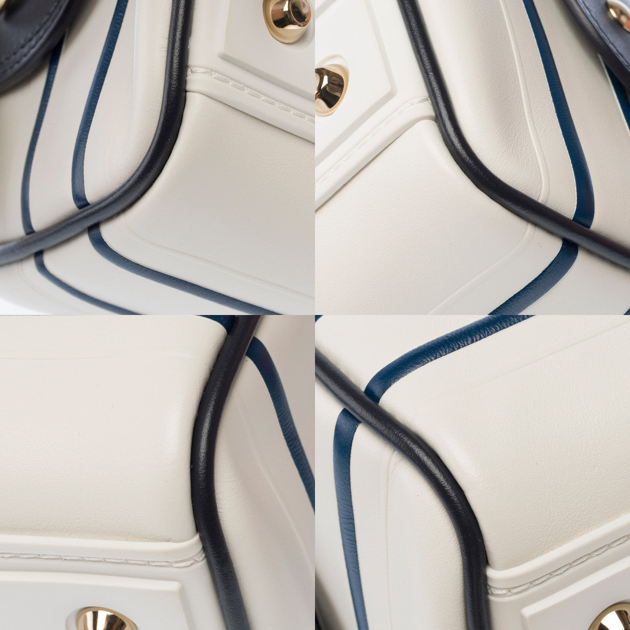 Sac DIOR en Cuir Blanc - 103076