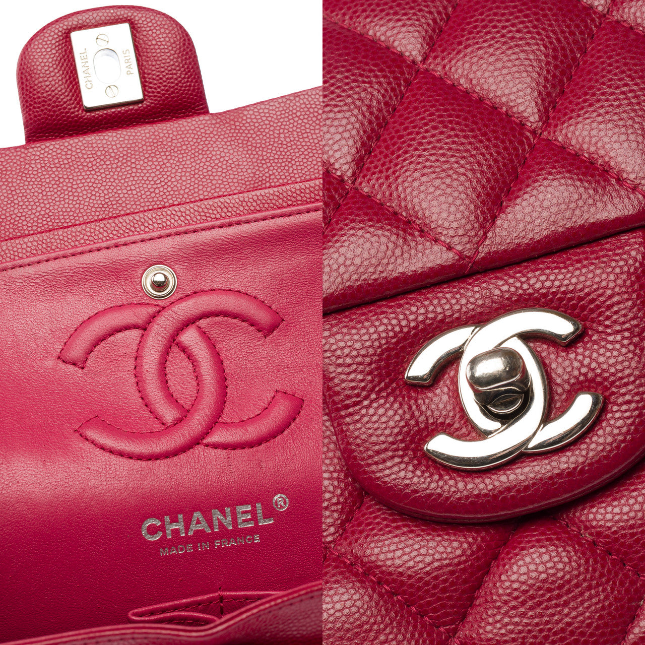 Sac CHANEL Timeless/Classique en Cuir Rouge - 103056