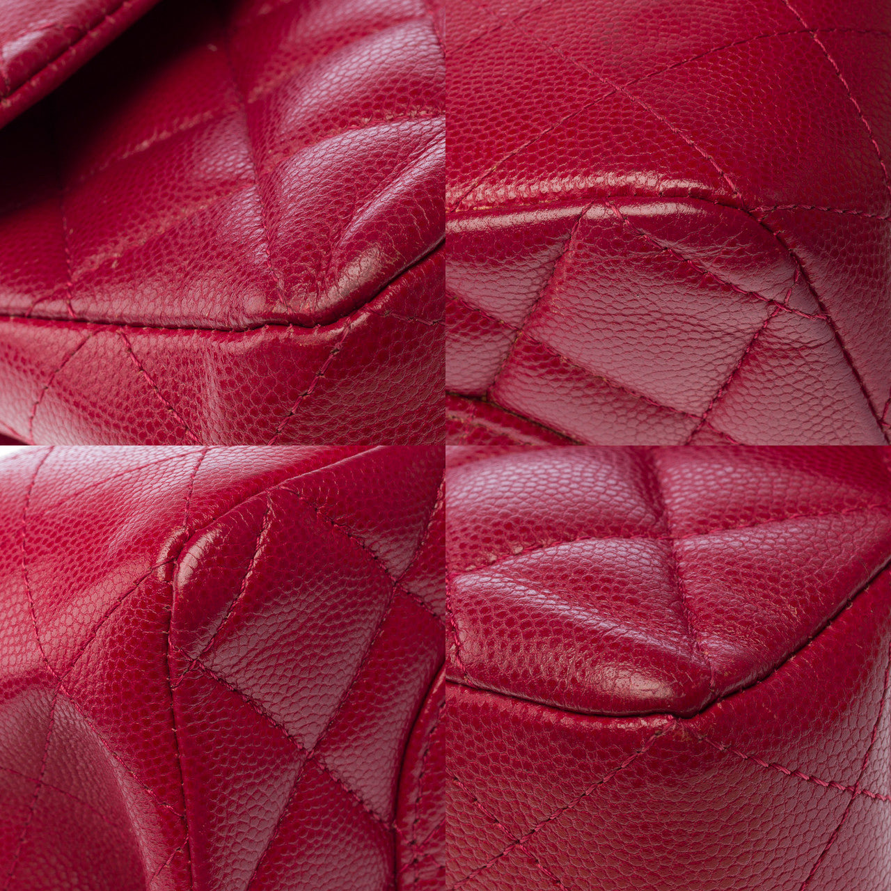 Sac CHANEL Timeless/Classique en Cuir Rouge - 103056
