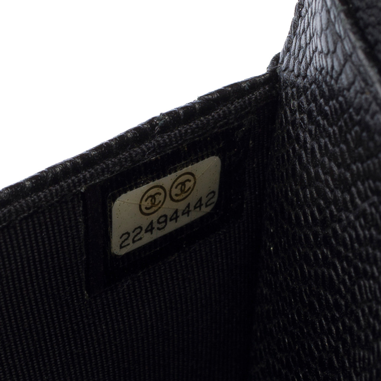 Sac CHANEL Wallet on Chain en Cuir Noir - 103062