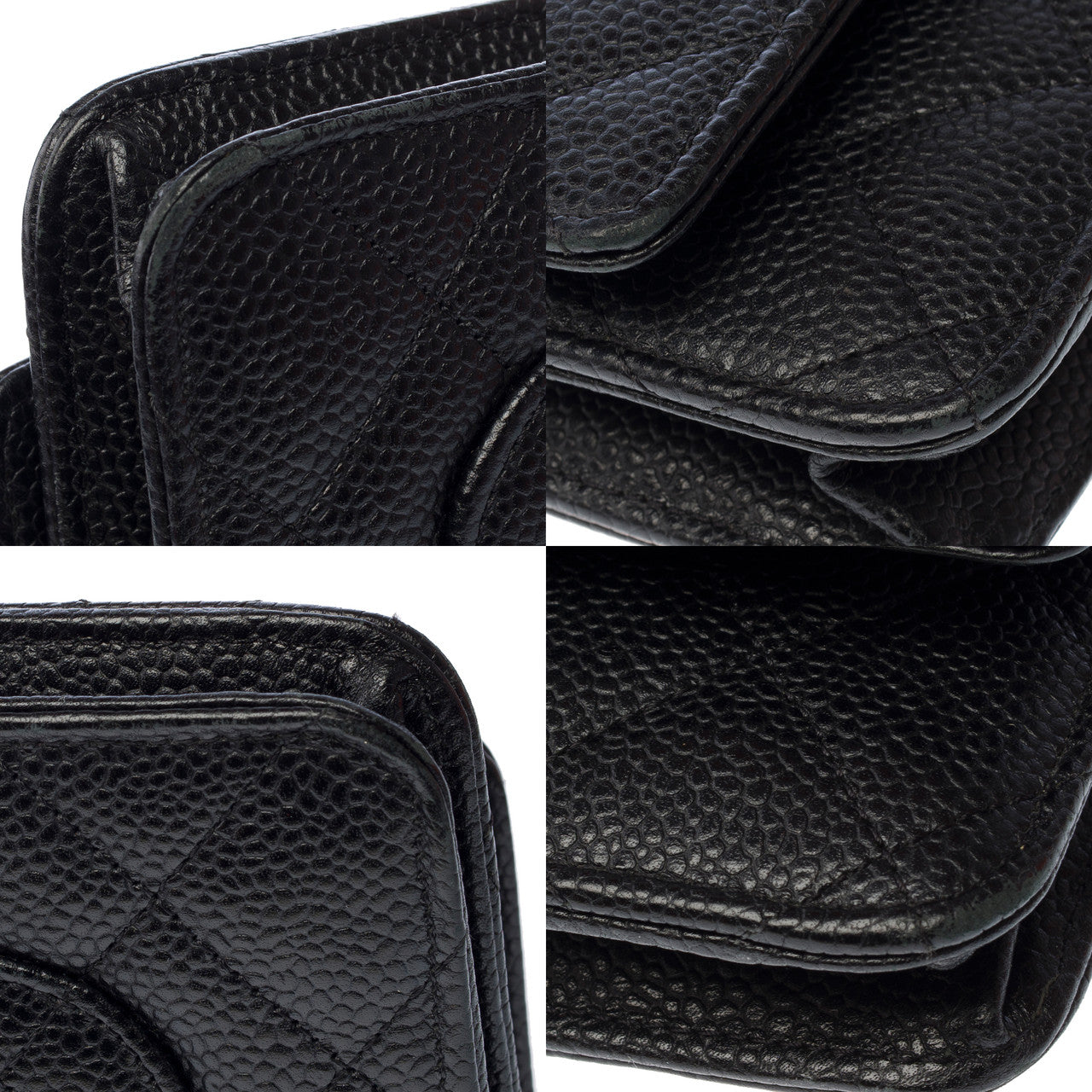 Sac CHANEL Wallet on Chain en Cuir Noir - 103062