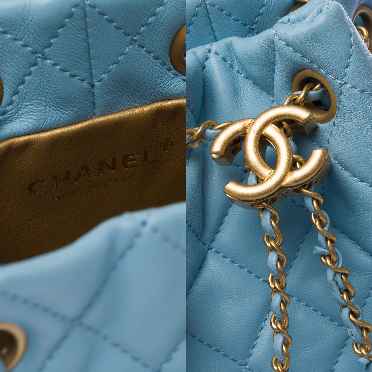Sac CHANEL en Cuir Bleu - 103061
