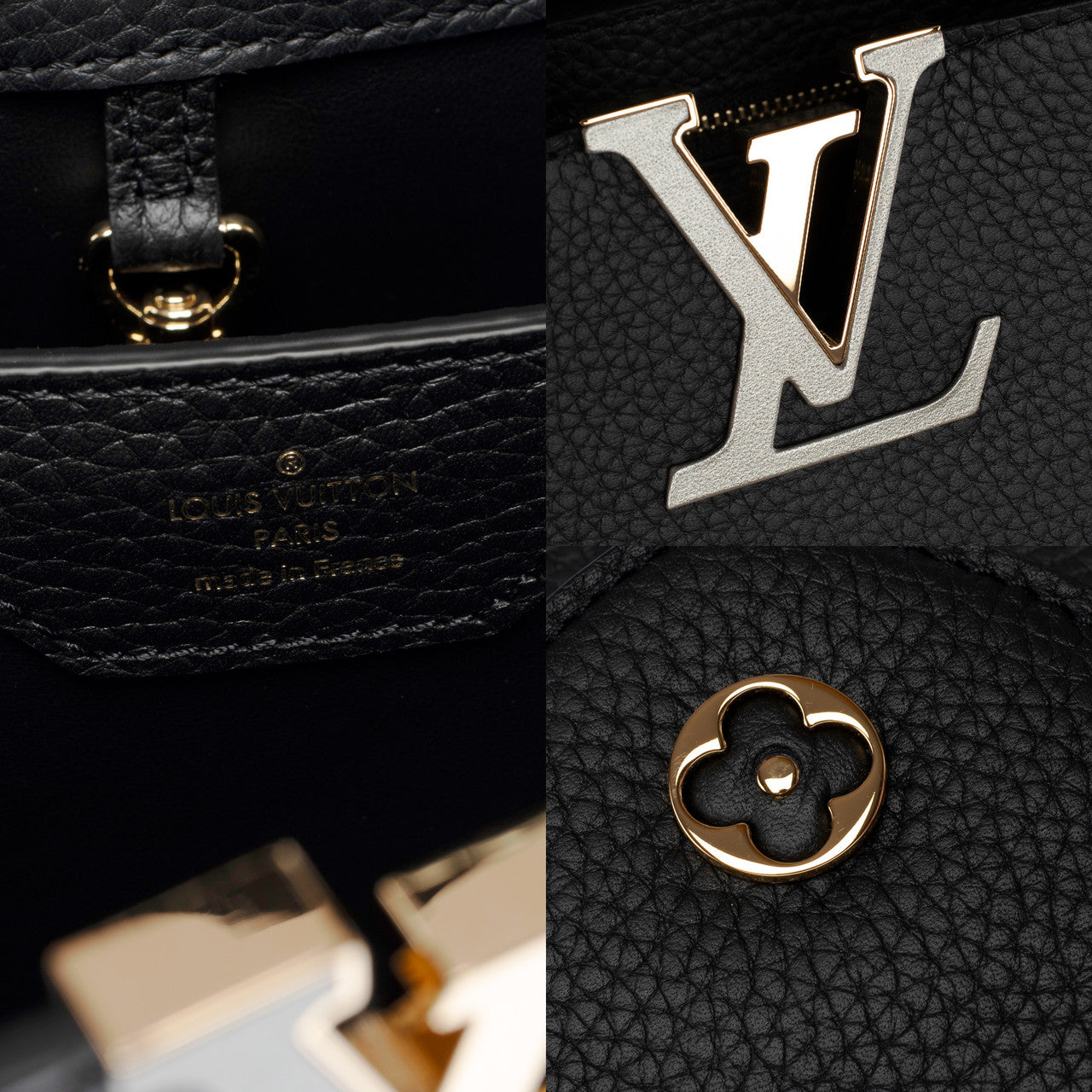 Sac LOUIS VUITTON Capucines en Cuir Noir - 103103