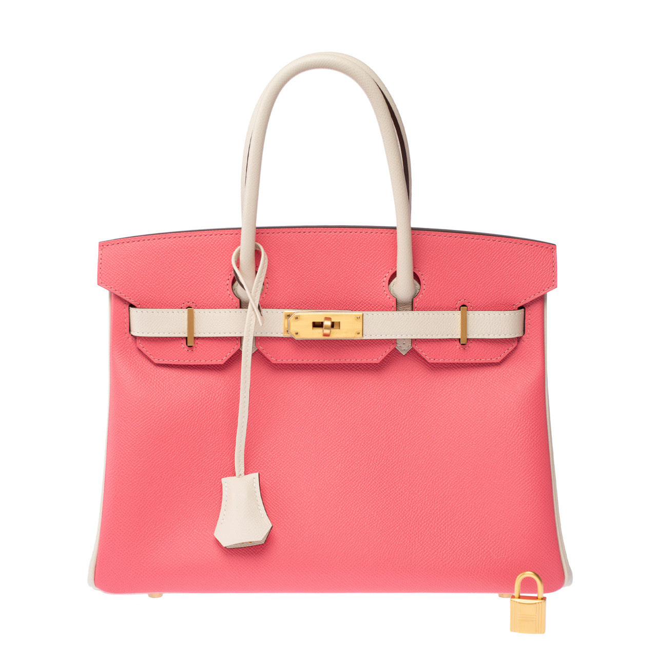 Sac HERMES Birkin 30 en Cuir Rose - 103106
