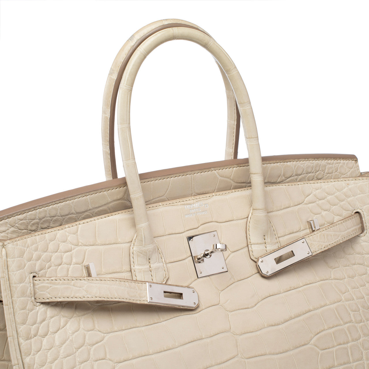 Sac HERMES Birkin 35 en Cuirs exotiques Beige - 103087