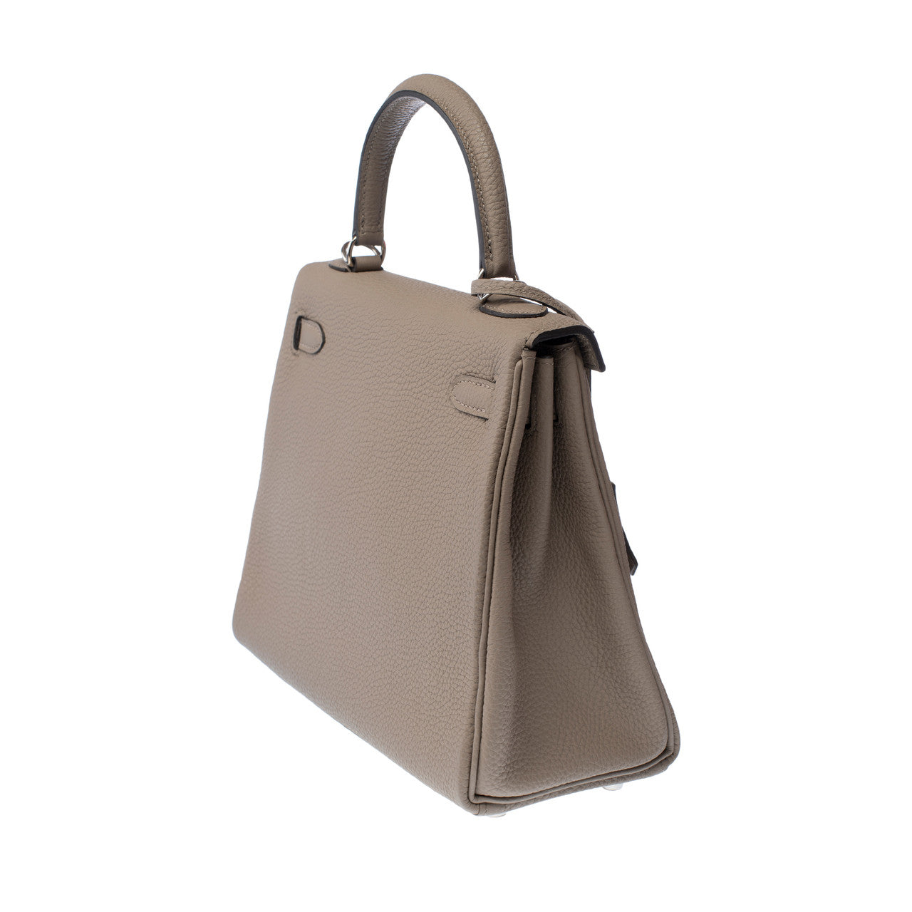 Sac HERMES Kelly 25 en Cuir Gris - 103105