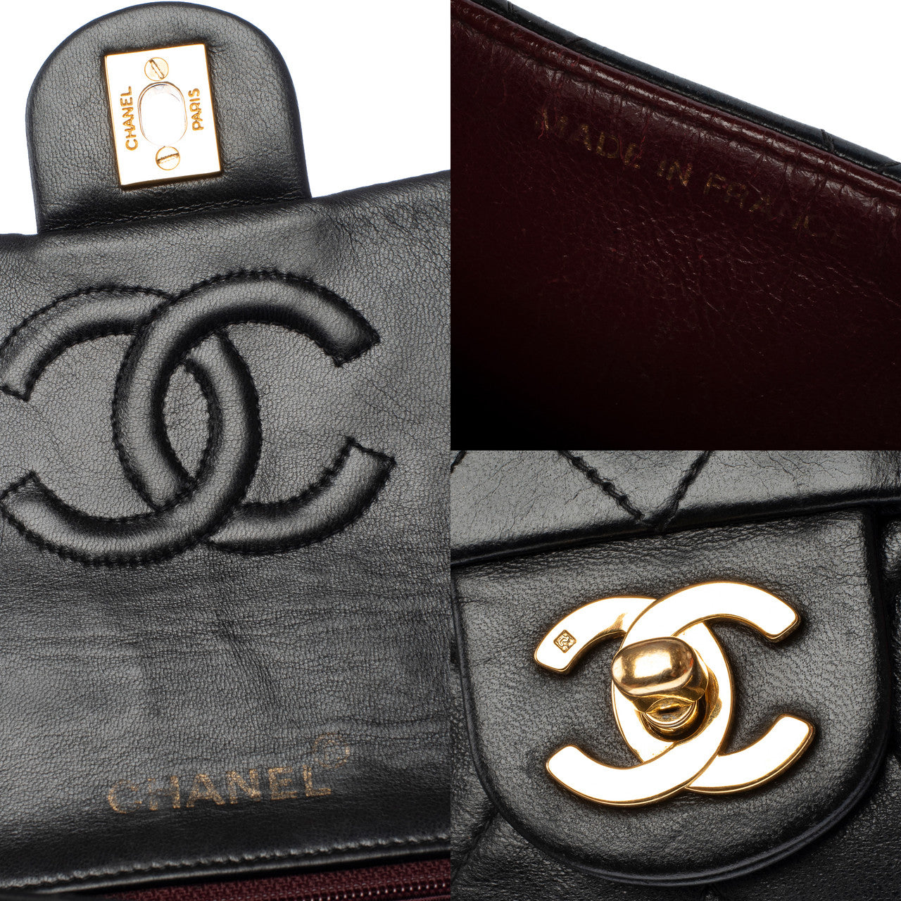 Sac CHANEL Timeless/Classique en Cuir Noir - 103055