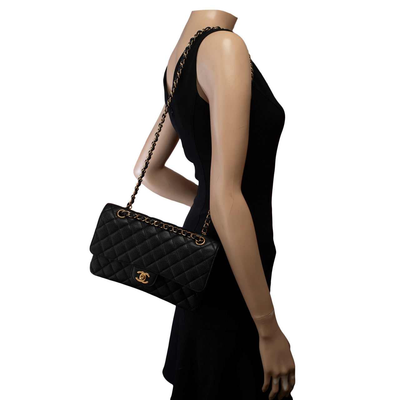 Sac CHANEL Timeless/Classique en Cuir Noir - 103108