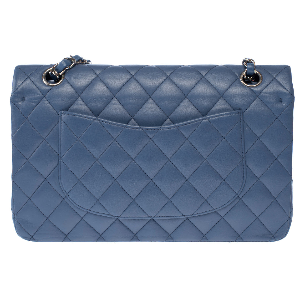 Sac CHANEL Timeless/Classique en Cuir Bleu - 103058