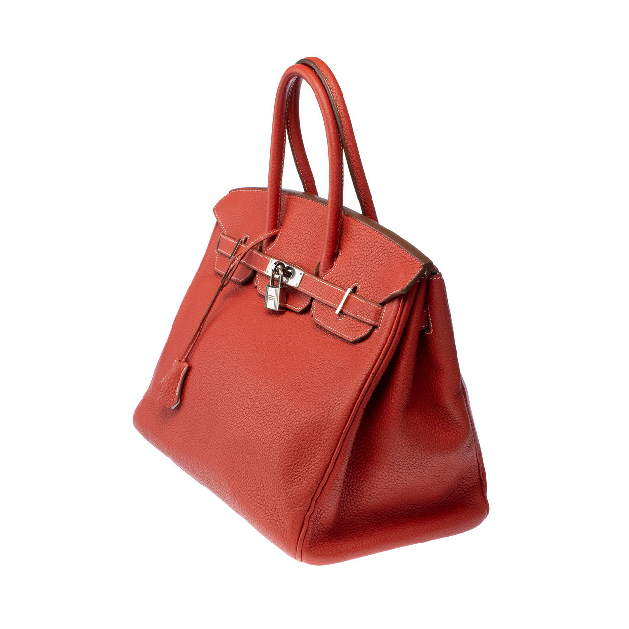 Sac HERMES Birkin 35 en Cuir Rouge - 103111