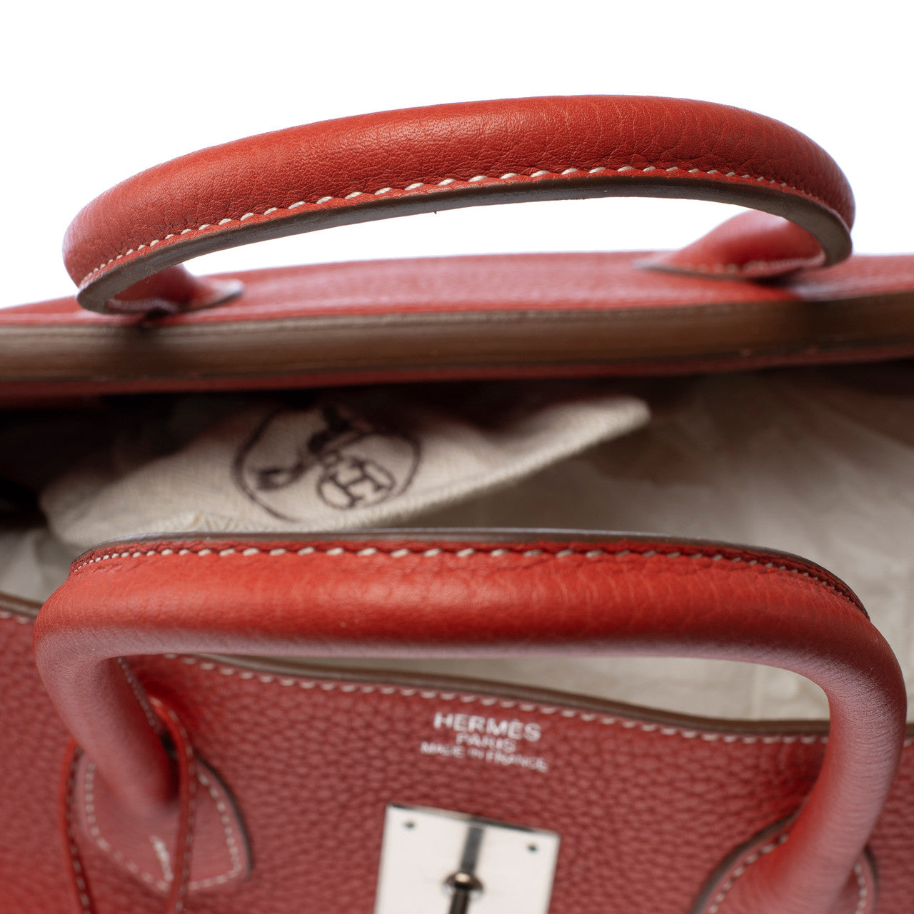 Sac HERMES Birkin 35 en Cuir Rouge - 103111