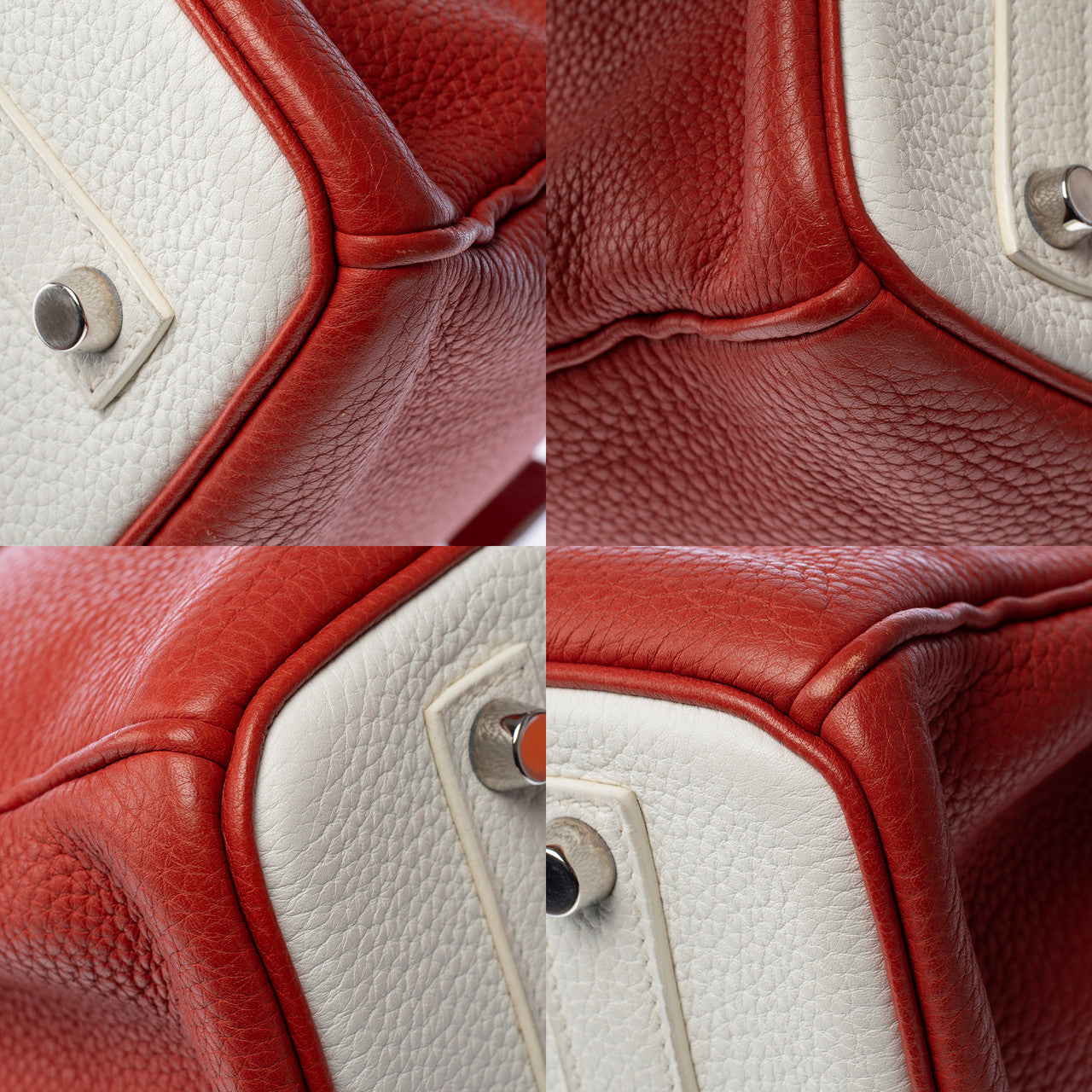 Sac HERMES Birkin 35 en Cuir Rouge - 103111