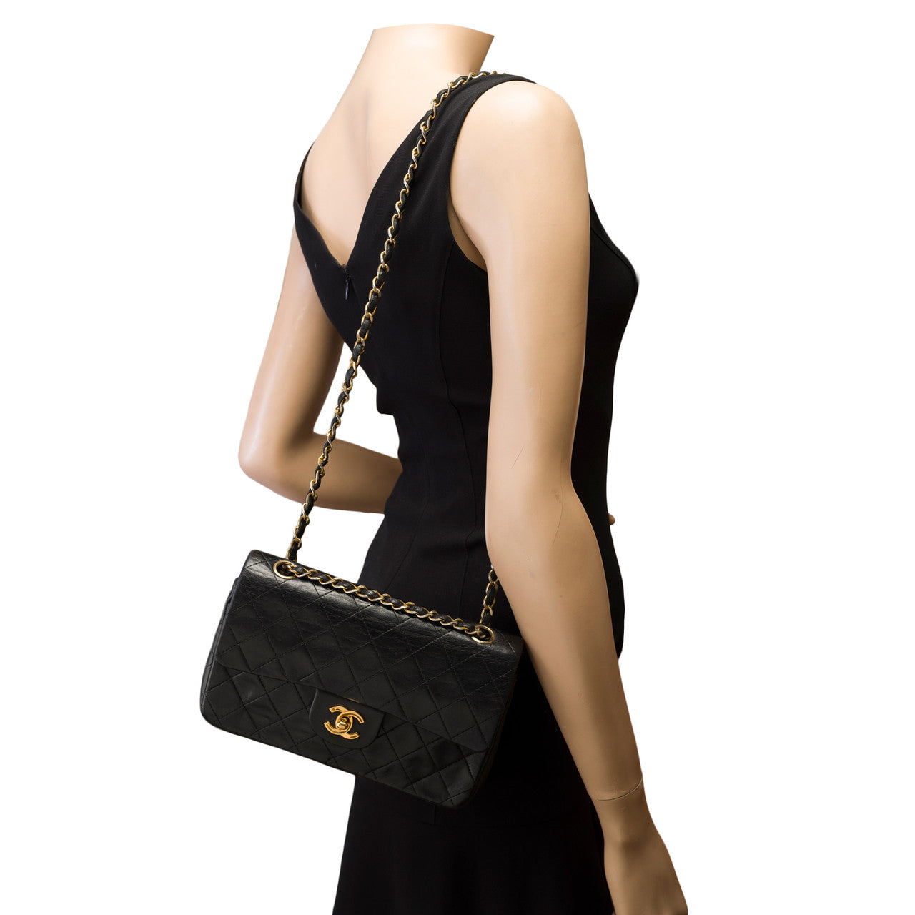 Sac CHANEL Timeless/Classique en Cuir Noir - 102936