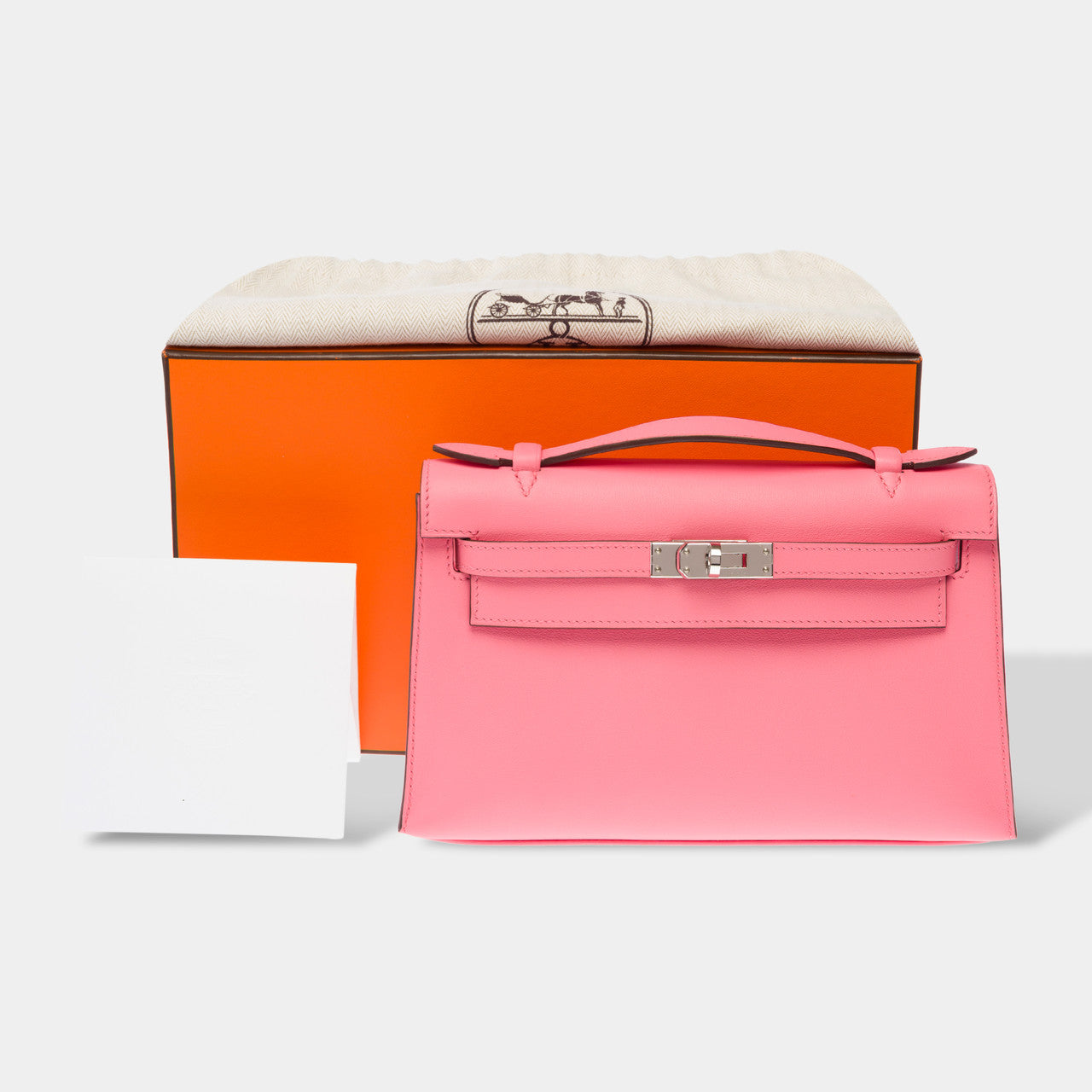 Sac HERMES Kelly Mini en Cuir Rose - 103132