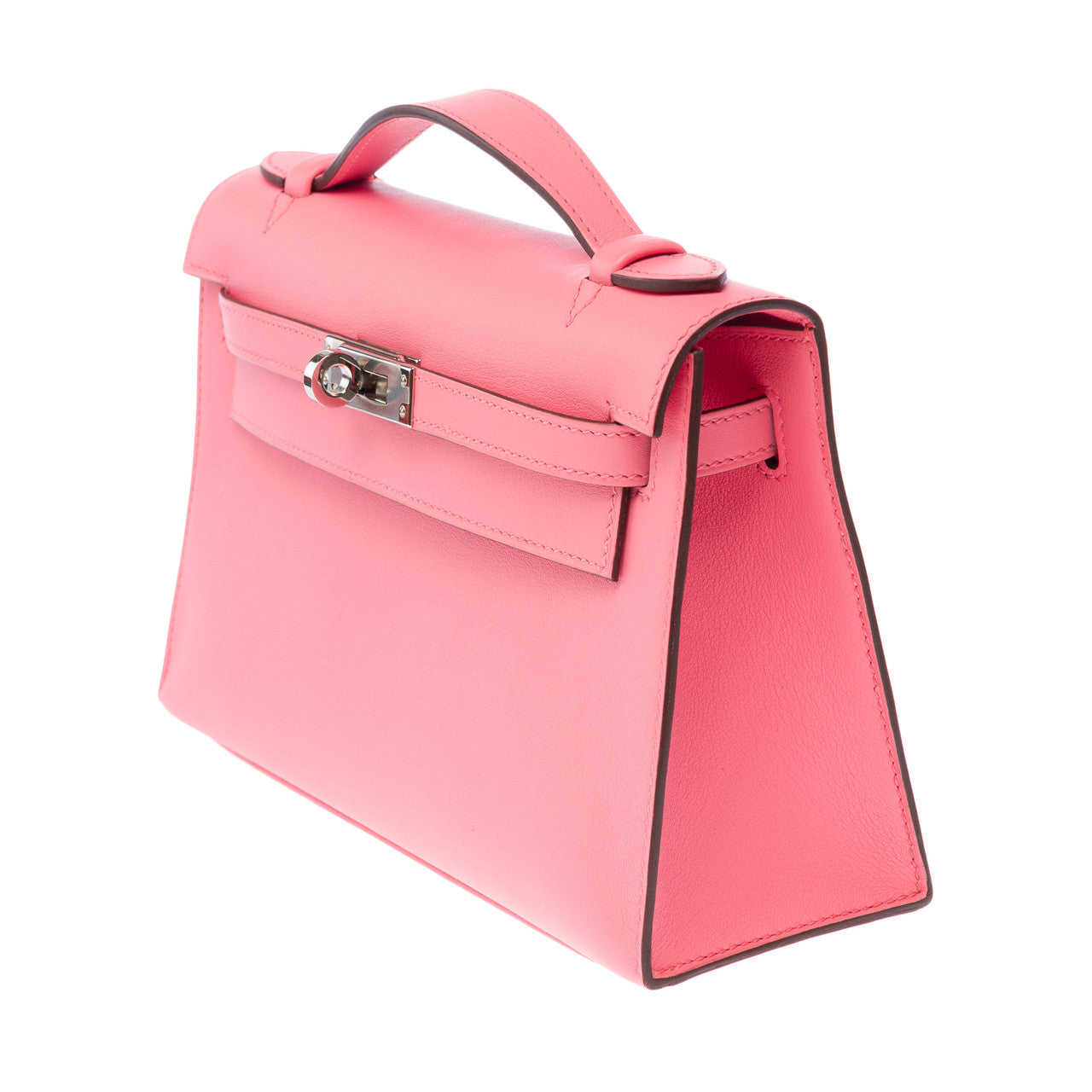 Sac HERMES Kelly Mini en Cuir Rose - 103132
