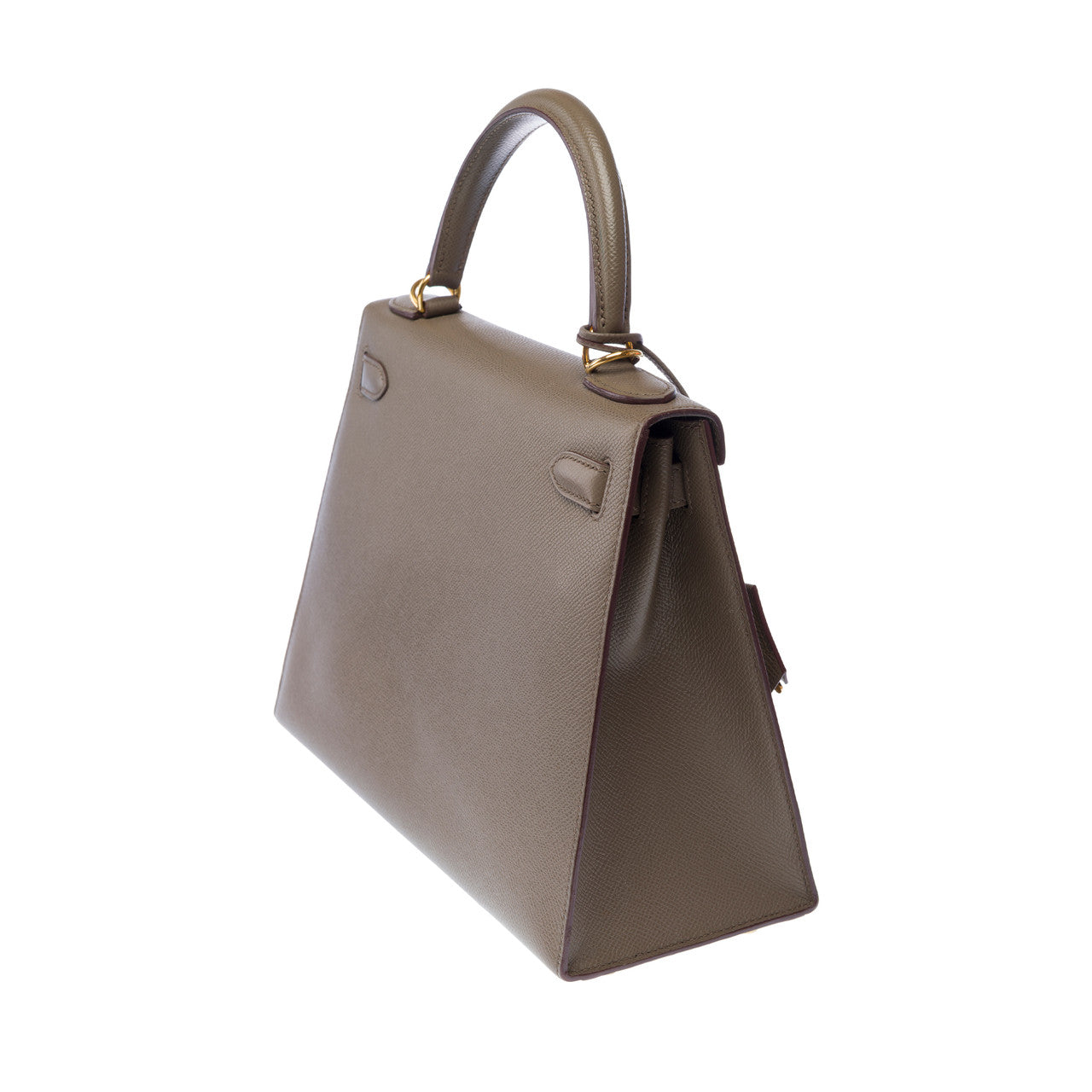Sac HERMES Kelly 28 en Cuir Gris - 103124