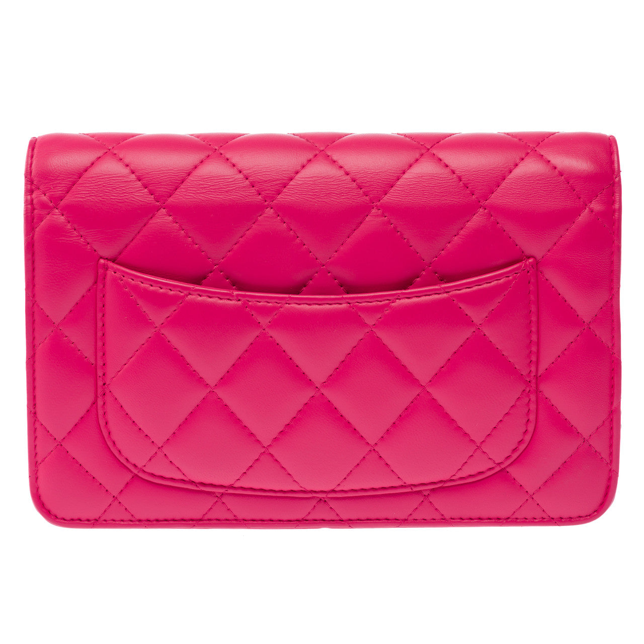 Sac CHANEL Wallet on Chain en Cuir Rose - 103069