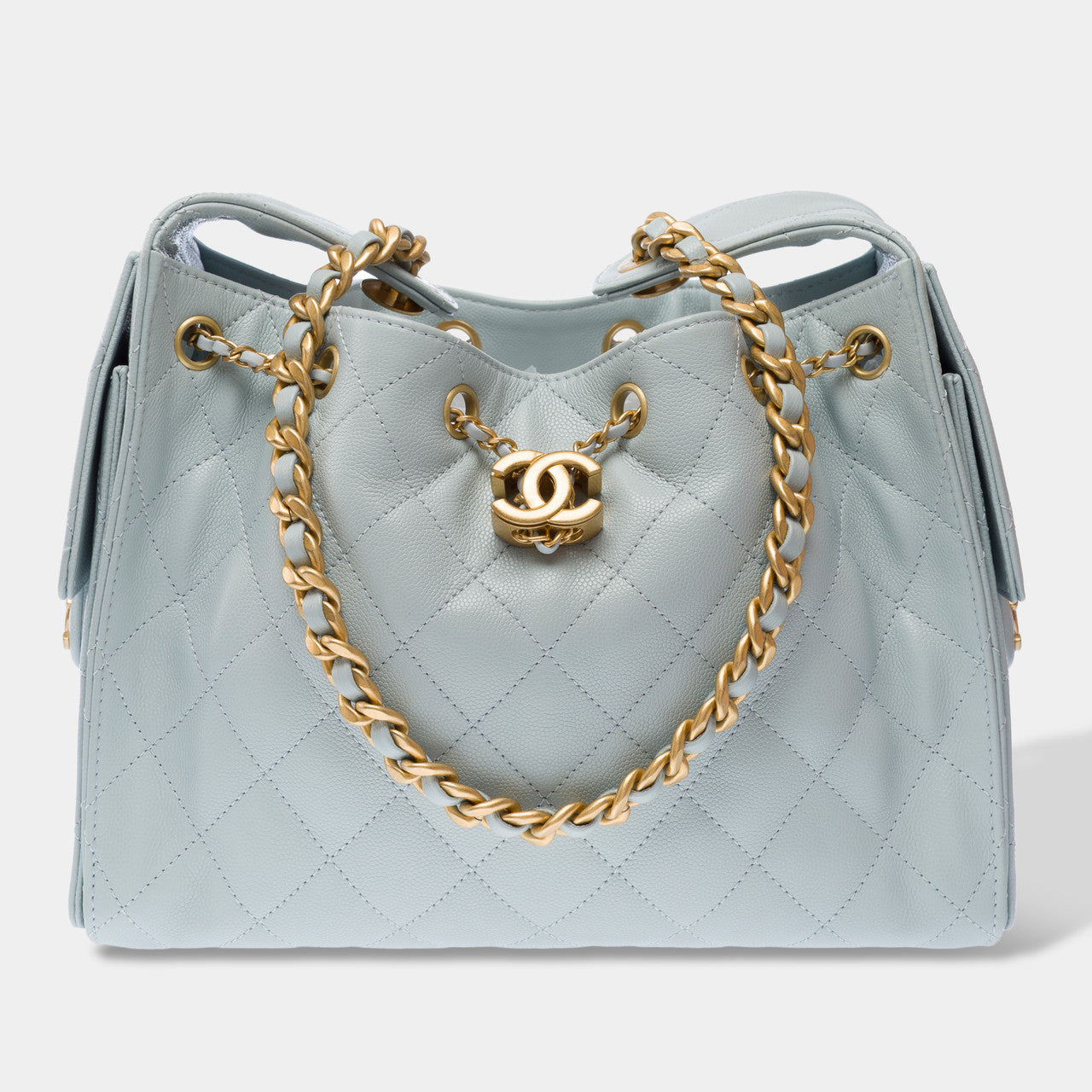 Sac CHANEL en Cuir Bleu - 103163